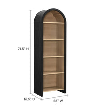 Load image into Gallery viewer, Evie Arched Narrow Bookcase Display Cabinet [Online Only]

