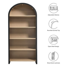 Load image into Gallery viewer, Evie Arched Wide Bookcase Display Cabinet [Online Only]
