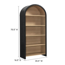 Load image into Gallery viewer, Evie Arched Wide Bookcase Display Cabinet [Online Only]

