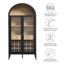Load image into Gallery viewer, Nolan Arched Bar Cabinet [Online Only]
