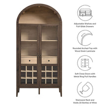 Load image into Gallery viewer, Nolan Arched Bar Cabinet [Online Only]
