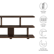Load image into Gallery viewer, Lyle Sculptural 2-Tier Bookshelf (2 Colors) [Online Only]
