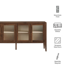 Load image into Gallery viewer, Nell 72" Glass Door Sideboard Cabinet [Online Only]
