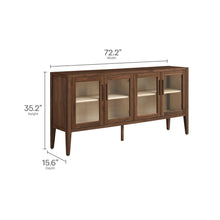 Load image into Gallery viewer, Nell 72" Glass Door Sideboard Cabinet [Online Only]
