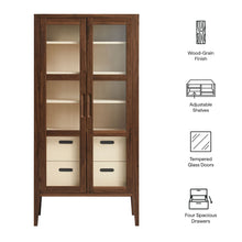 Load image into Gallery viewer, Nell 71" Glass Door Tall Display Storage Cabinet [Online Only]

