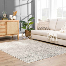 Load image into Gallery viewer, Keita Cream &amp; Black Grid Plush Rug [Online Only]
