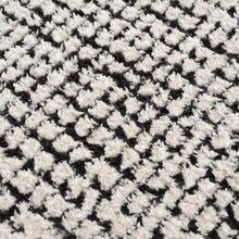 Load image into Gallery viewer, Keita Cream &amp; Black Grid Plush Rug [Online Only]
