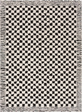 Load image into Gallery viewer, Leryn Black &amp; White Checkered Area Rug [Online Only]
