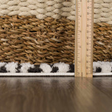 Load image into Gallery viewer, Leryn Black &amp; White Checkered Area Rug [Online Only]
