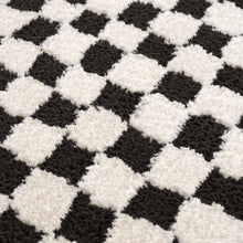 Load image into Gallery viewer, Leryn Black &amp; White Checkered Area Rug [Online Only]
