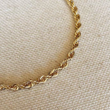 Load image into Gallery viewer, 18k Gold Filled Rope Bracelet
