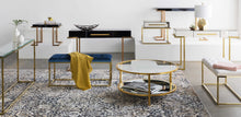 Load image into Gallery viewer, Coleford Gold Geometric Table Lamp [Online Only]
