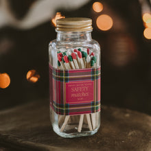 Load image into Gallery viewer, Holiday Red, Green, White Tip Safety Matches - 60 Count, 3.75" [Online Only]
