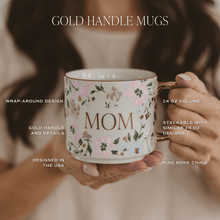 Load image into Gallery viewer, Blue Fan Quilt 14 oz Coffee Mug [Online Only]
