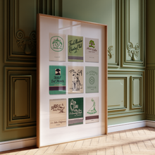 Load image into Gallery viewer, Golf Matchbook Poster w/Frame Options [Online Only]
