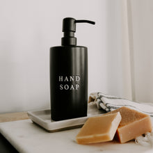 Load image into Gallery viewer, Black Stoneware Hand Soap Dispenser [Online Only]
