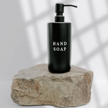 Load image into Gallery viewer, Black Stoneware Hand Soap Dispenser [Online Only]
