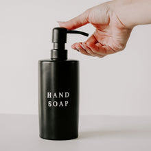 Load image into Gallery viewer, Black Stoneware Hand Soap Dispenser [Online Only]
