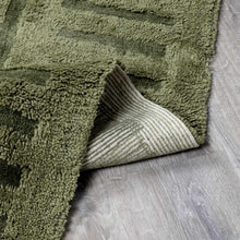 Load image into Gallery viewer, Washable Wool Rug - Green [Online Only]
