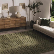 Load image into Gallery viewer, Washable Wool Rug - Green [Online Only]
