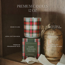 Load image into Gallery viewer, Merry and Bright Soy Candle - Boxed Tinted Glass Jar - 12 oz [Online Only]
