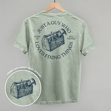 Load image into Gallery viewer, Just A Guy Who Loves Fixing Things Shirt (Back Print) [Online Only]
