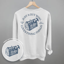 Load image into Gallery viewer, Just A Guy Who Loves Fixing Things Shirt (Back Print) [Online Only]
