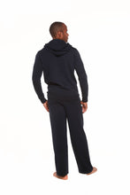 Load image into Gallery viewer, Men's Henley Style Bamboo Viscose Fleece Hoodie + Fleece Lounge Pants [Online Only]
