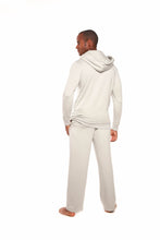 Load image into Gallery viewer, Men's Henley Style Bamboo Viscose Fleece Hoodie + Fleece Lounge Pants [Online Only]
