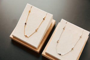 Cross Station Necklace (2 colors)