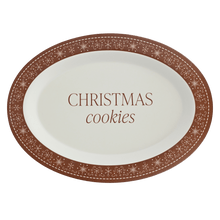 Load image into Gallery viewer, Gingerbread Oval Christmas Cookie Tray [Online Only]
