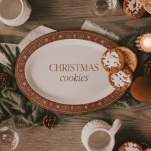 Load image into Gallery viewer, Gingerbread Oval Christmas Cookie Tray [Online Only]
