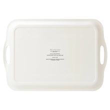 Load image into Gallery viewer, Navy Green Plaid Large Melamine Tray with Handles [Online Only]

