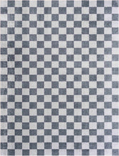 Load image into Gallery viewer, Alie Blue Gray Checkered Washable Rug [Online Only]
