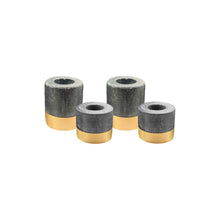 Load image into Gallery viewer, Verona Black Marble Taper Holder Set [Online Only]
