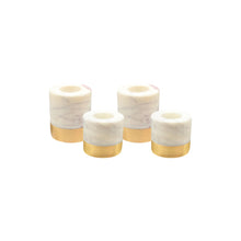 Load image into Gallery viewer, Verona White Marble Taper Holder Set [Online Only]
