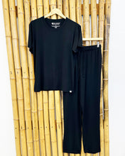 Load image into Gallery viewer, Men's Soft Bamboo Lounge Pajama Set - Short Sleeve Top &amp; Pants [Online Only]
