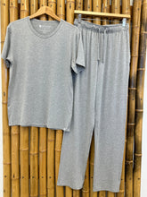 Load image into Gallery viewer, Men's Soft Bamboo Lounge Pajama Set - Short Sleeve Top &amp; Pants [Online Only]
