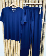 Load image into Gallery viewer, Men's Soft Bamboo Lounge Pajama Set - Short Sleeve Top &amp; Pants [Online Only]
