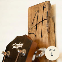 Load image into Gallery viewer, The Memphis Tennessee Whiskey Barrel Guitar Holder Hanger | Holtz Leather Co.
