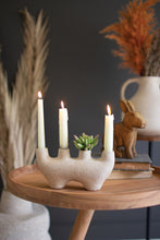 Load image into Gallery viewer, Paper Mache Quad Taper Candle Holder
