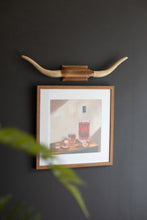 Load image into Gallery viewer, Carved Mango Wood Longhorn Wall Art
