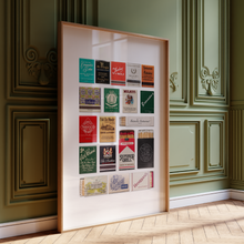 Load image into Gallery viewer, New Orleans Matchbook Collage Poster w/Frame Options [Online Only]
