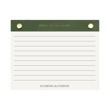 Load image into Gallery viewer, Small Green Gold Rivet Basic Notepad [Online Only]

