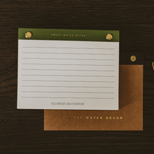 Load image into Gallery viewer, Small Green Gold Rivet Basic Notepad [Online Only]

