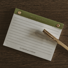 Load image into Gallery viewer, Small Green Gold Rivet Basic Notepad [Online Only]
