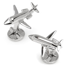 Load image into Gallery viewer, Sterling Private Jet Cufflinks [Online Only]
