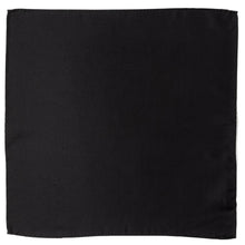 Load image into Gallery viewer, Black Silk Pocket Square [Online Only]
