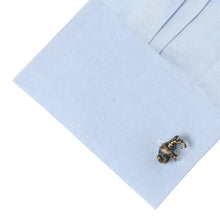 Load image into Gallery viewer, Antique Bronze Bison Cufflinks [Online Only]
