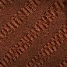 Load image into Gallery viewer, Burnt Sienna Tweed Striped Linen Men's Tie [Online Only]
